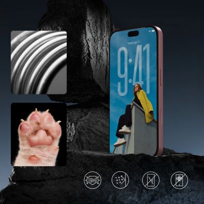 4. Wozinsky EasyFit Privacy Glass Sichtschutzglas für iPhone 17 / 16 Pro - 2 Stk.