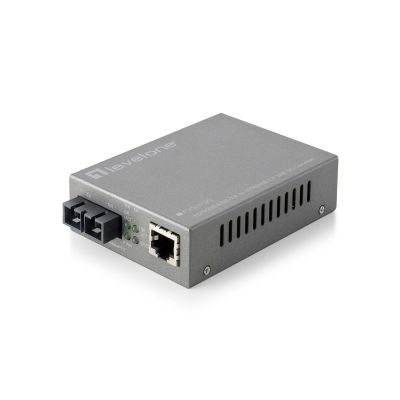 LevelOne Web Smart Series FVS-3120 Medienkonverter - RJ-45 / SC Einzelmodus - Bis zu 20 km (FVS-3120)