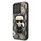 2. Karl Lagerfeld Flower Ikonik Karl Hülle für iPhone 13 Pro / iPhone 13 – grau