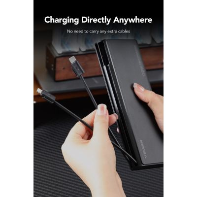 16. VEGER TC130 Powerbank Lithium-Ionen (Li-Ion) 25000 mAh Schwarz