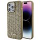 Guess Disco Metal Script Hülle für iPhone 15 Pro Max – Gold