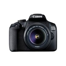 Canon EOS 2000D + EF-S 18-55mm f/3.5-5.6 III DSLR-Kit (24,1 MP CMOS, 6000 x 4000 px, Schwarz)