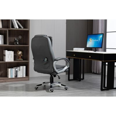 21. Activejet beheizter Massage-Bürostuhl YK7304 Grau
