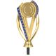 3. Allgemeine Kunststofffigur – gold und blau mit Platz für ein 50-mm- oder 25-mm-Emblem