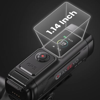 14. AKEEYO 730Pro 4K Lenker-Videorekorder Sportkamera für Fahrräder und Motorräder - Schwarz