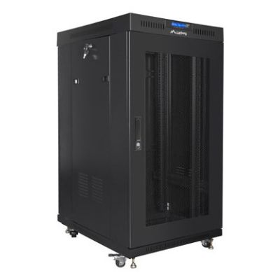 3. Lanberg FF01-8822-23BL 22U Rack, freistehend, schwarz