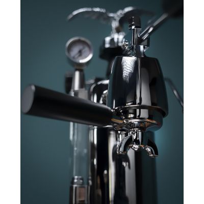 23. La Pavoni Milano manueller Hebel-Espressokocher, silber