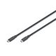 Digitus Silikon-USB-Kabel, USB 5 Gbit/s, 2 m, Schwarz