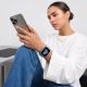 4. Tech-Protect NylonLoop Armband für Apple Watch 44 / 45 / 46 / 49 mm – Hellblau