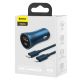 5. Baseus Golden Contactor Pro Quick Charger Auto Ladegerät USB Typ C / USB 40 W Power Delivery 3.0 Quick Charge 4+ SCP FCP AFC + USB Typ C - Lightning Kabel blau (TZCCJD-03)