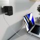 11. SBS Universal-GaN-Reiseadapter 70 W, 3x USB-C, 2x USB-A mit Tasche – Schwarz
