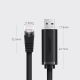 10. Ugreen Konsolenkabel USB - Ethernet RJ45 1,5m schwarz (CM204)