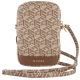 2. Guess Zip GCube Bottom Stripe Handytasche – braun