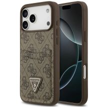Guess 4G nauble Card Triangle Hülle für iPhone 18 Pro Max / 17 Pro Max – braun