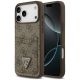 Guess 4G nauble Card Triangle Hülle für iPhone 18 Pro Max / 17 Pro Max – braun