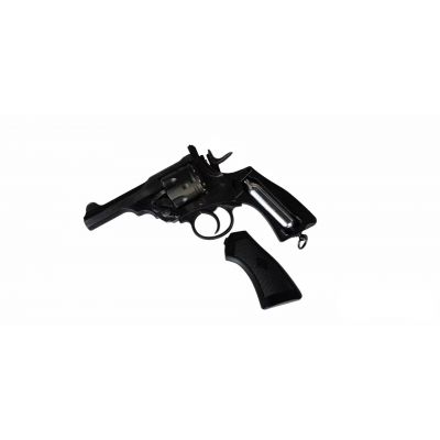 2. WEBLEY MKVI .455 Polizeirevolver, Kal. 5,5 mm, Diabolo, 6-Schuss-Patronen, 4"-Lauf, CO2 Battlefield Ekp do17J