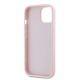 7. Karl Lagerfeld Diagonal Quilted Script Hülle für iPhone 15 Plus / 14 Plus – Rosa