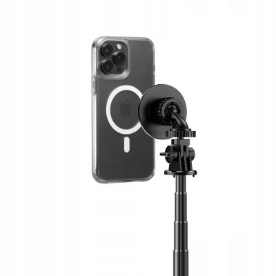 6. Selfie-Stick Tech-Protect L06S Bluetooth magnetisch mit MagSafe, Fernbedienung, Stativ bis 82 cm und 360°-Kopf – Schwarz