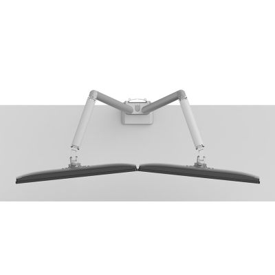 6. Neomounts DS70-250SL2 Monitorhalterung/-ständer für Monitore 81,3 cm (32") Schreibtisch Silber