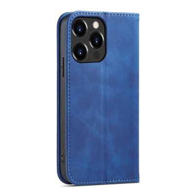 3. Magnet Fancy Case Hülle für iPhone 14 Flip Cover Wallet Stand blau
