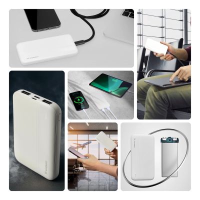 2. Wozinsky Powerbank Li-Po 10000mAh 2 x USB weiß (WPBWE1)