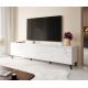 3. ABETO TV-Schrank 200x42x52 weiß/weiß glänzend