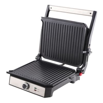 2. ELDOM KONTAKTGRILL GK200 2000W, TEMPERATURREGELUNG, ZWEI FETTBEHÄLTER, PLATTEN MIT ANTIHAFTBESCHICHTUNG