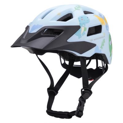 Wozinsky Kinder-Mountainbikehelm mit abnehmbarem Visier, Größe S – Hellblau