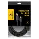 4. GEMBIRD CC-DP-HDMI-3M Kabel (DisplayPort M - HDMI M -; 3 m; schwarz)