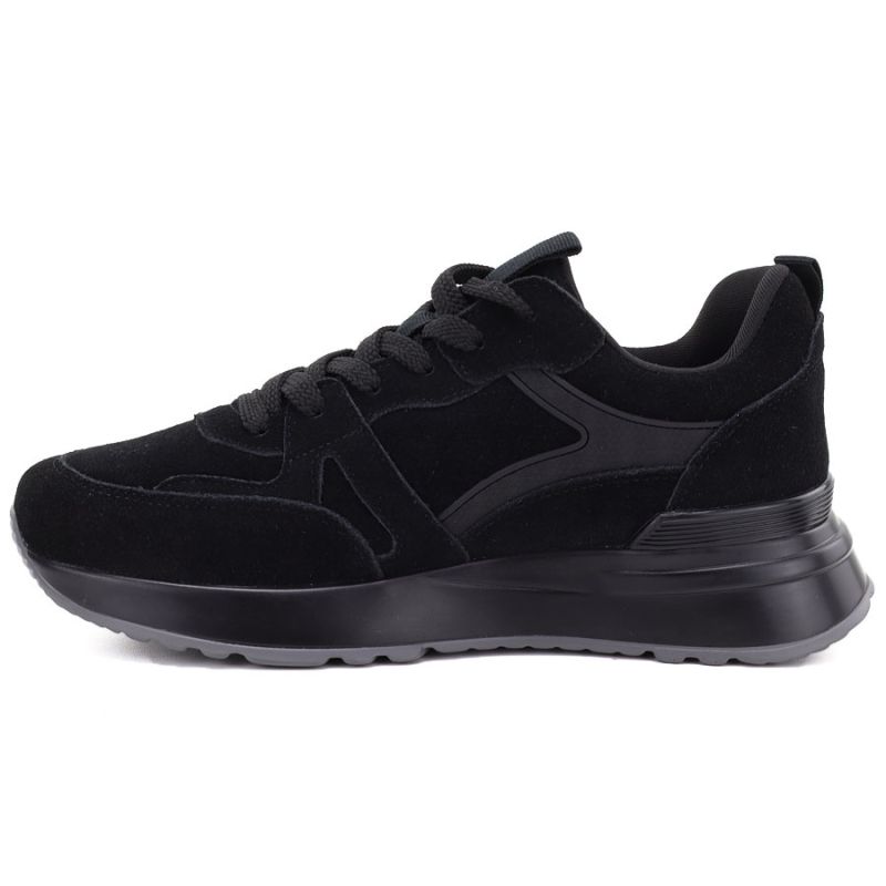 3. Damenschuhe aus schwarzem Leder Vinceza FIO27-67006