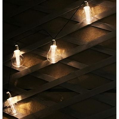 4. Solar-Girlandenlampe, Partybeleuchtung, 10 LEDs, 3,8 m