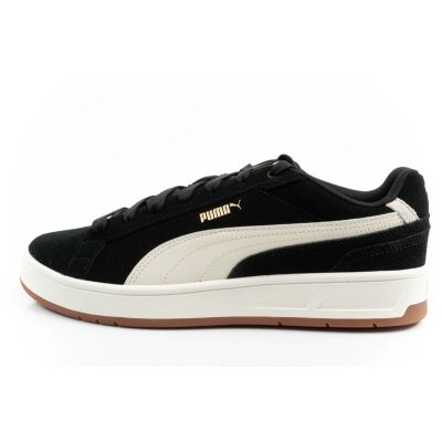 2. Puma Herren Court Classico Sportschuhe, Leder-Sneaker, schwarz