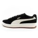 2. Puma Herren Court Classico Sportschuhe, Leder-Sneaker, schwarz