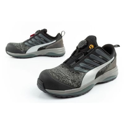 8. Puma Charge Black Disc Low S1P ESD HRO SRC Arbeitsschuhe Schwarz BOA