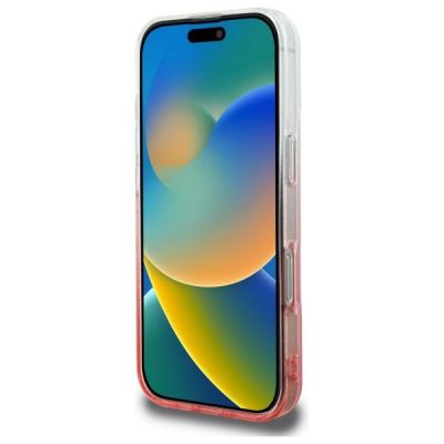 5. Guess IML Glitter Gradient MagSafe Hülle für iPhone 16 Pro Max – Pink