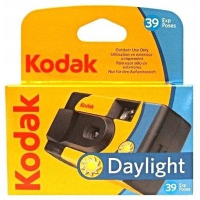 3. Kodak DAYLIGHT Einwegkamera mit Farbfilm, 39 Aufnahmen. Kein eingebauter Blitz. Analoge Fotografie.