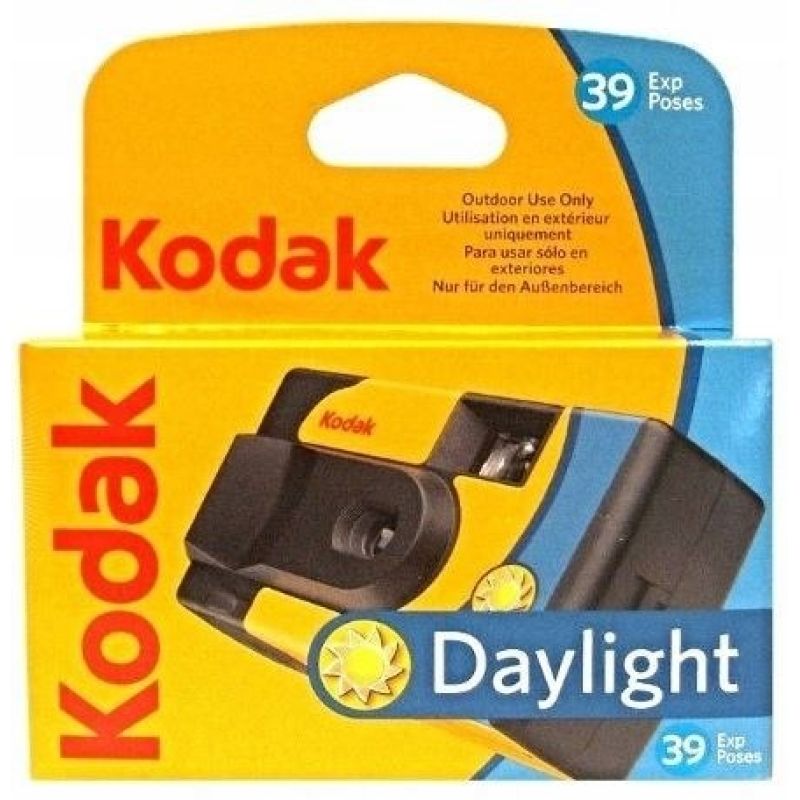 3. Kodak DAYLIGHT Einwegkamera mit Farbfilm, 39 Aufnahmen. Kein eingebauter Blitz. Analoge Fotografie.