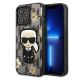 Karl Lagerfeld Flower Ikonik Karl Hülle für iPhone 13 Pro / iPhone 13 – grau
