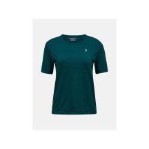 PEAK PERFORMANCE Damen-T-Shirt aus Wollmischung mit kurzen Ärmeln, grün