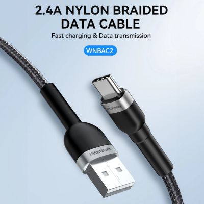 6. Wozinsky WNBAC2 USB-A / USB-C 2,4A Kabel 2 m - Schwarz