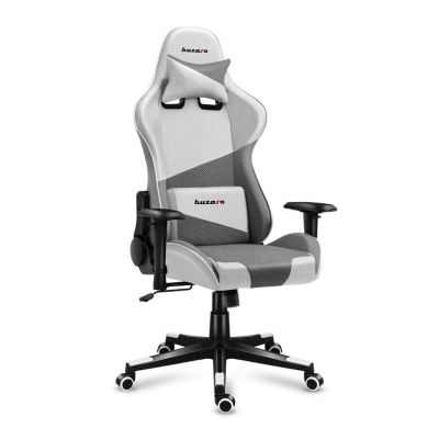 39. Huzaro Force 6.2 Gaming-Stuhl aus weißem Netzgewebe