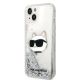 2. Karl Lagerfeld KLHCP14MLNHCCS iPhone 14 Plus 6,7" Silber/Silber Hardcase Glitter Choupette Head