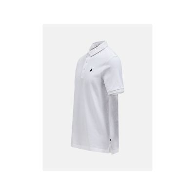 3. PEAK PERFORMANCE M Klassisches Baumwoll-Polo-Herren-T-Shirt, Weiß