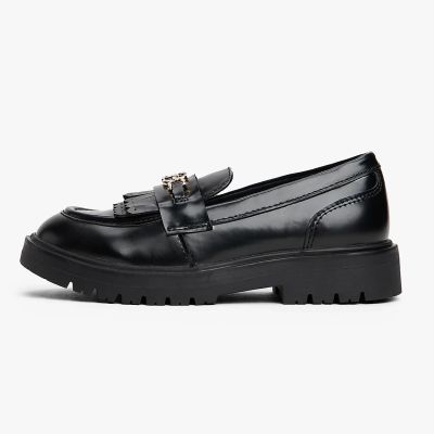 4. Tommy Hilfiger Damen-Loafer, niedrig geschnitten, T3A4-34011-1453999 999, Schwarz