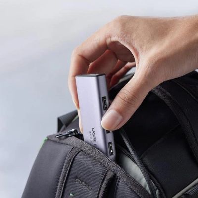 8. Ugreen Multifunktions-HUB USB Typ C - 3x USB 3.2 Gen 1 / HDMI 4K 60Hz / SD- und TF-Kartenleser grau (60383 CM511)