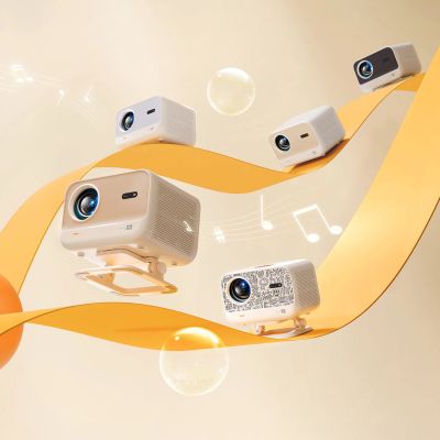 17. Yaber L2 Plus LCD FullHD 1080p Multimedia-Projektor mit JBL-Lautsprechern - Beige