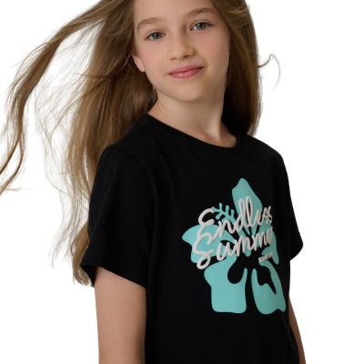 4. T-Shirt für Mädchen 4F F2938 Tiefschwarz 4FJWSS26TTSHF2938 20S