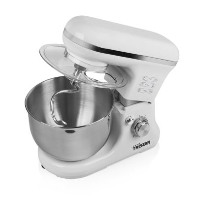 4. Tristar MX-4817 Küchenmaschine, 1200 W, 6 Geschwindigkeitsstufen, 5 l Fassungsvermögen, Weiß