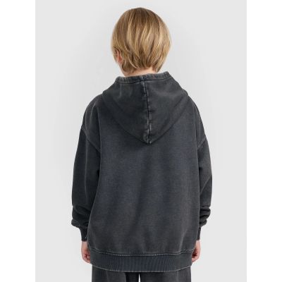 2. Jungen-Sweatshirt mit Kapuze, offen, 4F 4FJRAW25TSWSM2344-22S