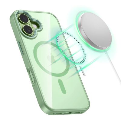 4. Tech-Protect MagMat MagSafe Hülle für iPhone 17 - Transparent Grün